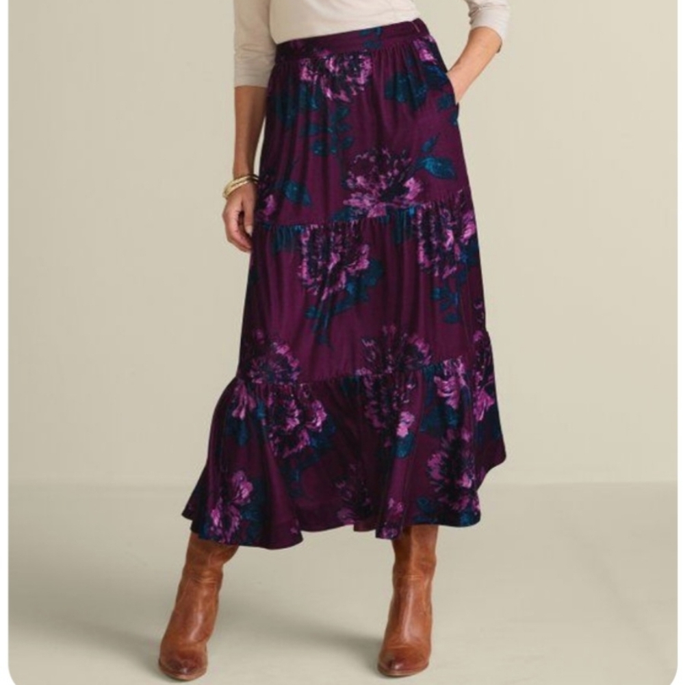 Vintage J M Collection Patterned Skirt - Picture 6 of 7